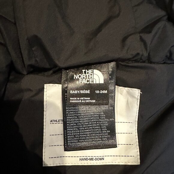 The North Face Toddler Baby 700-Fill Down Bunting Snowsuit 18-24M One-Piece Blue - Picture 9 of 11